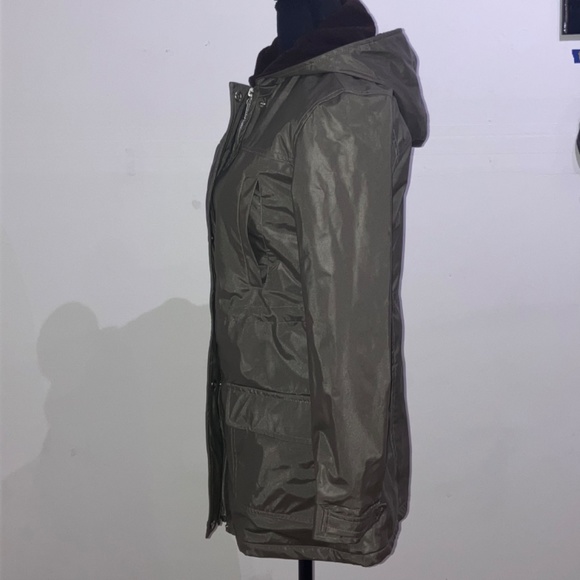 Metallic gray/brown lined coat - Picture 6 of 15